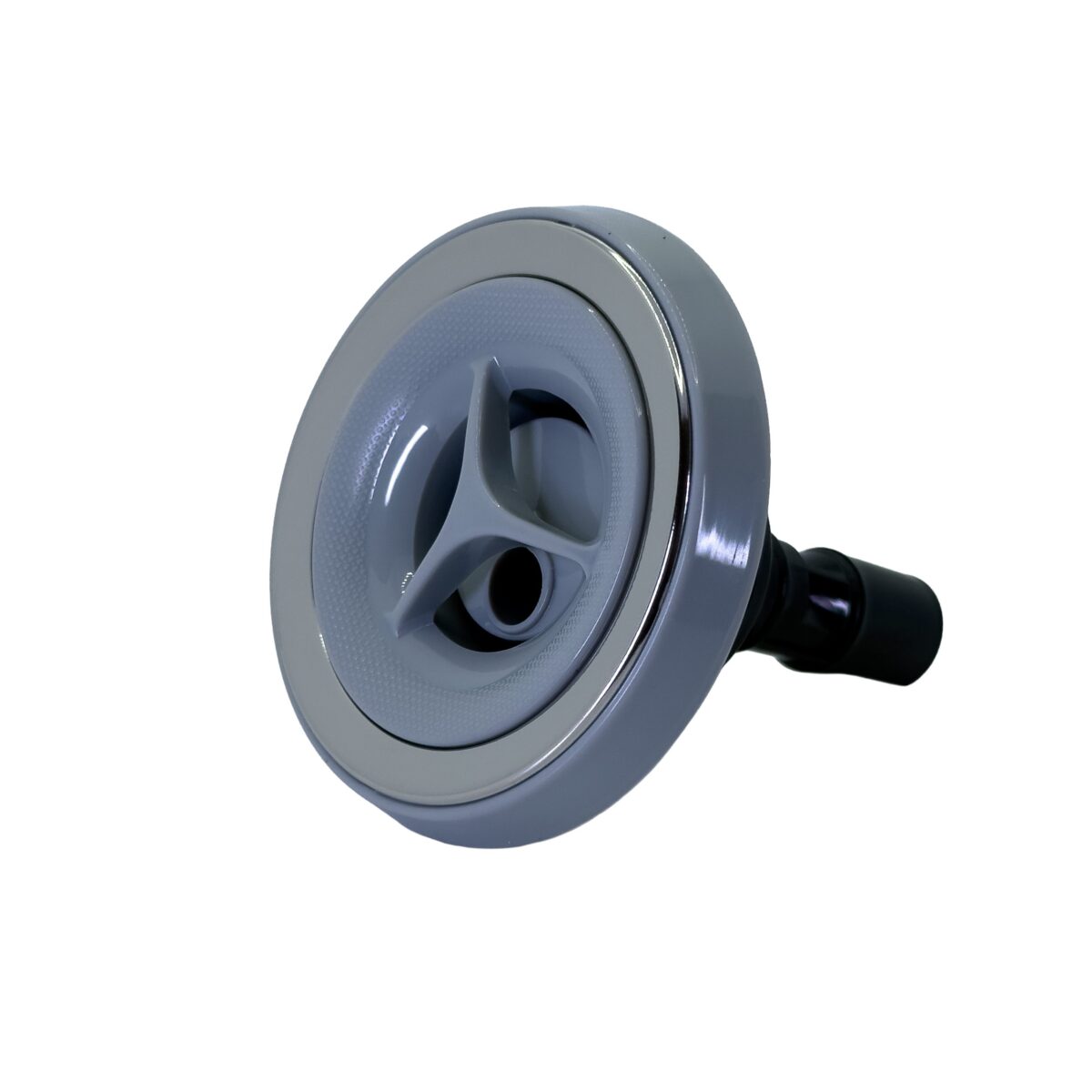 Jetmunstycke Roterande singel krom/grå 89 mm